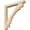 Ekena Millwork Merced Block Rough Sawn Bracket w/ Offset Brace, Douglas Fir, 6"W x 48"D x 48"H BKT0604X48X48MRC05RDF - alternate 1